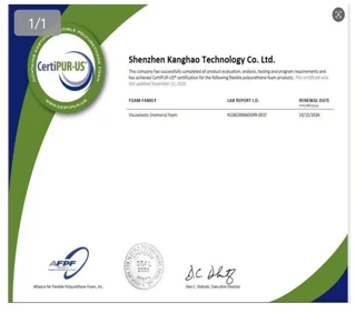 CertiPUR-US — настоящая первая страница